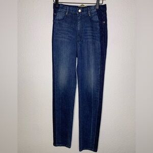 Rachel Comey jeans two tone sz 26 straight NWT Dark Blue Skinny #M2410 sample